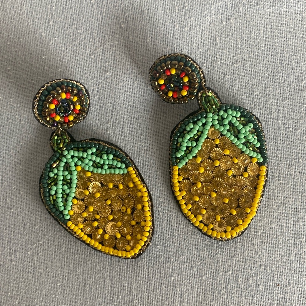 Mango Beaded Earrings similar to Farm Rio